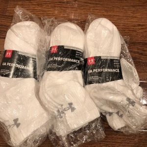 New Under Armour Men’s Large Socks White